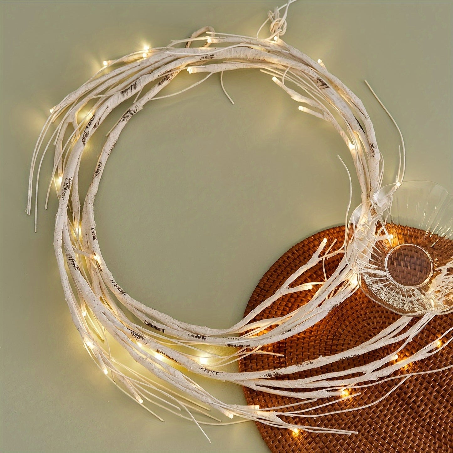 L&B® Warm-Glow Birkengirlande