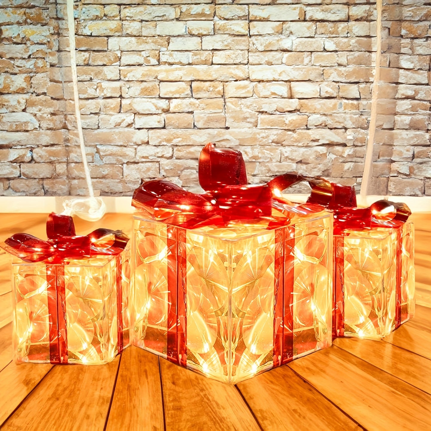 L&B® Lighted Christmas Gift Boxes