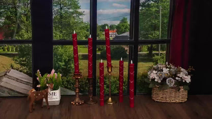 L&B® 6-delige vlamloze kaarsenset met waseffect