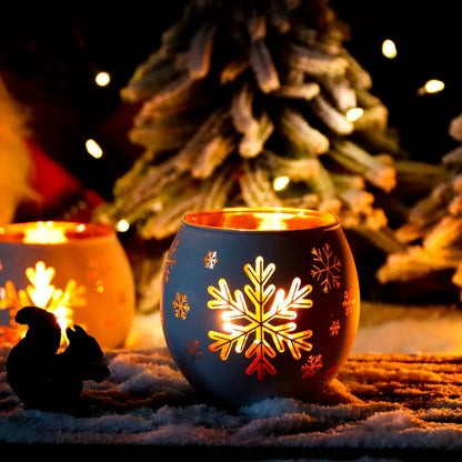 L&B® Snowflake Candle Holders