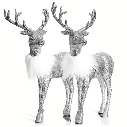 L&B® Christmas Reindeer Ornament Set (2 pcs, 12-inch)