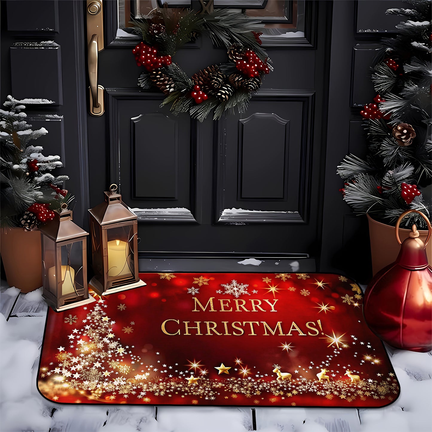 L&B® Festive Welcome Doormat