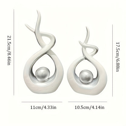 L&B® - Modern Resin Sculpture Set