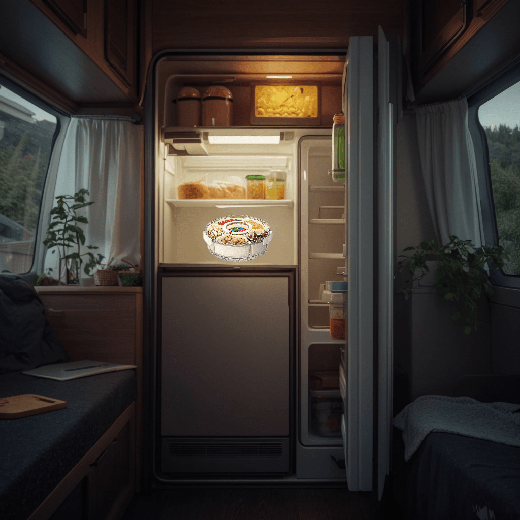 L&B® - Portable Snack Tray with Rotating Compartments