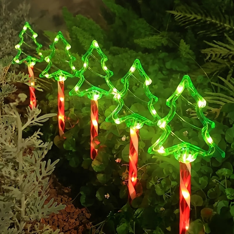 L&B® Solar Christmas Tree Lights - 5 Piece Set