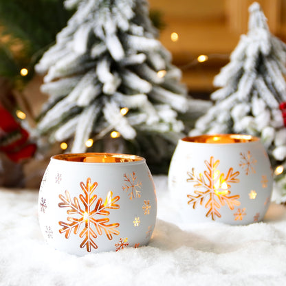L&B® Snowflake Candle Holders