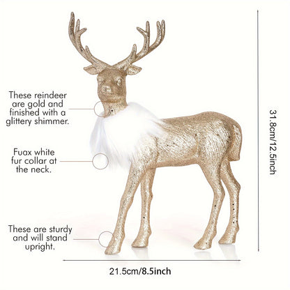 L&B® Christmas Reindeer Ornament Set (2 pcs, 12-inch)