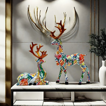 L&B® Mosaic Reindeer Duo