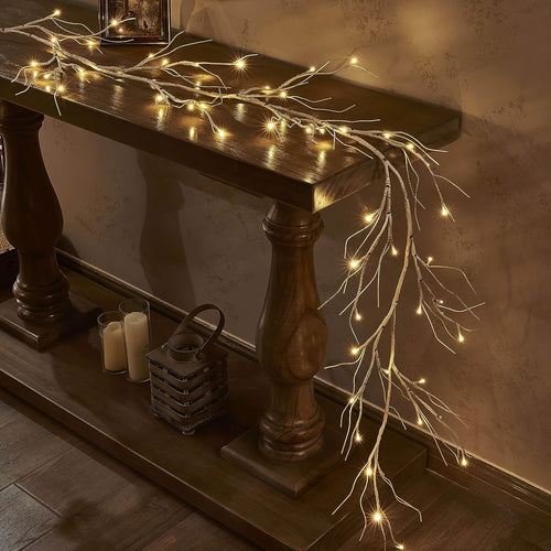 L&B® Warm-Glow Birch Garland