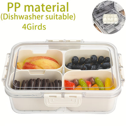L&B® - 8-Compartment Clear Snack Container