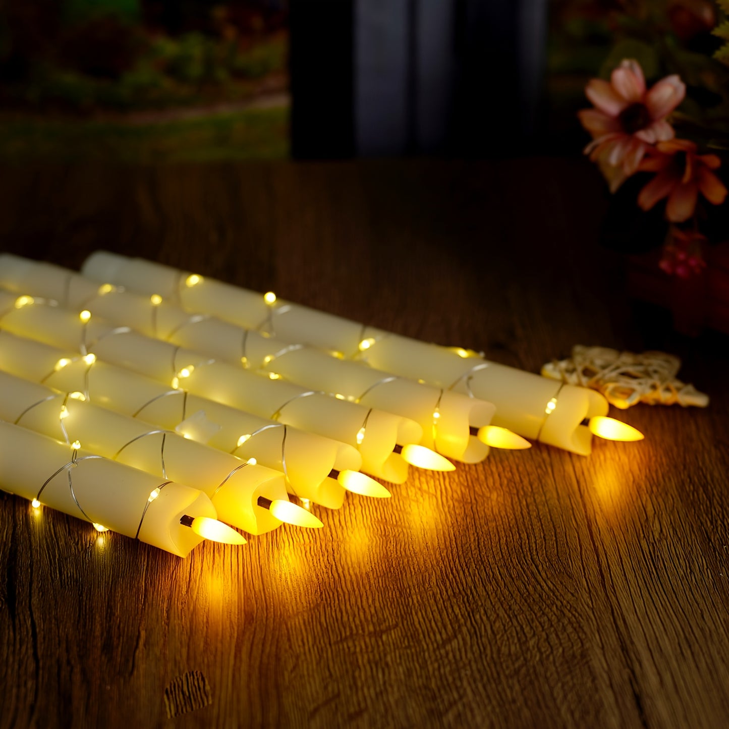 L&B® 6-delige vlamloze kaarsenset met waseffect