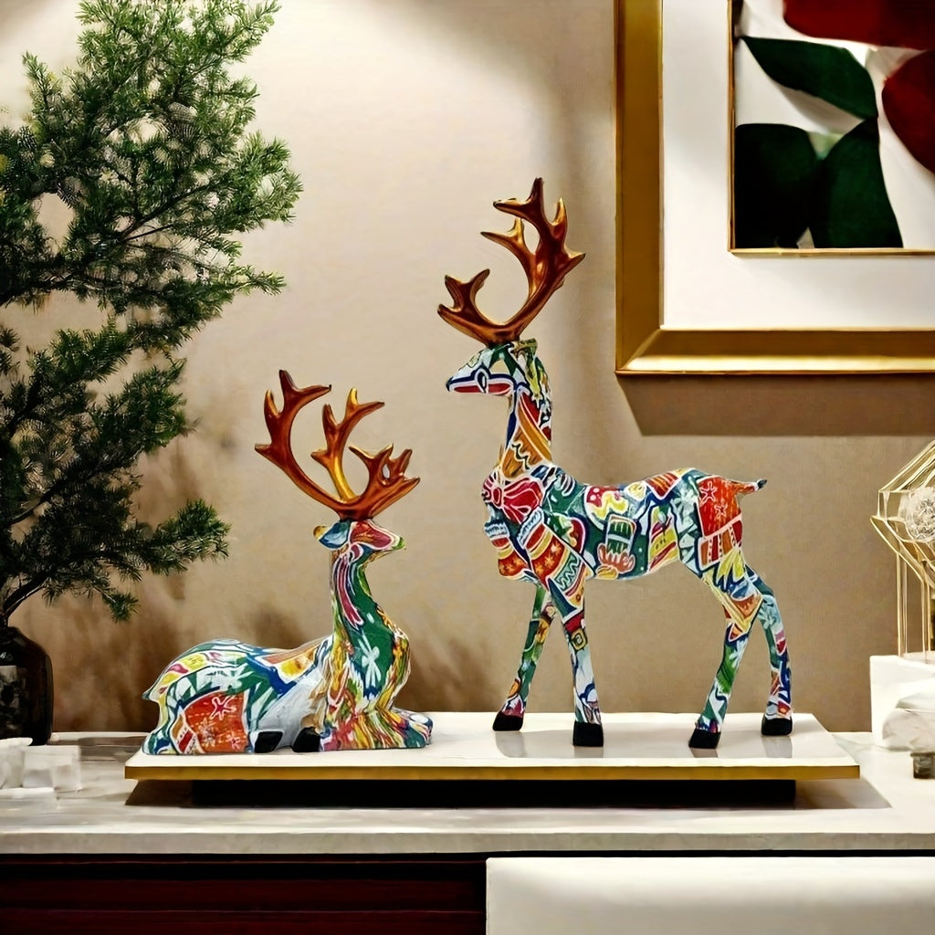 L&B® Mosaic Reindeer Duo