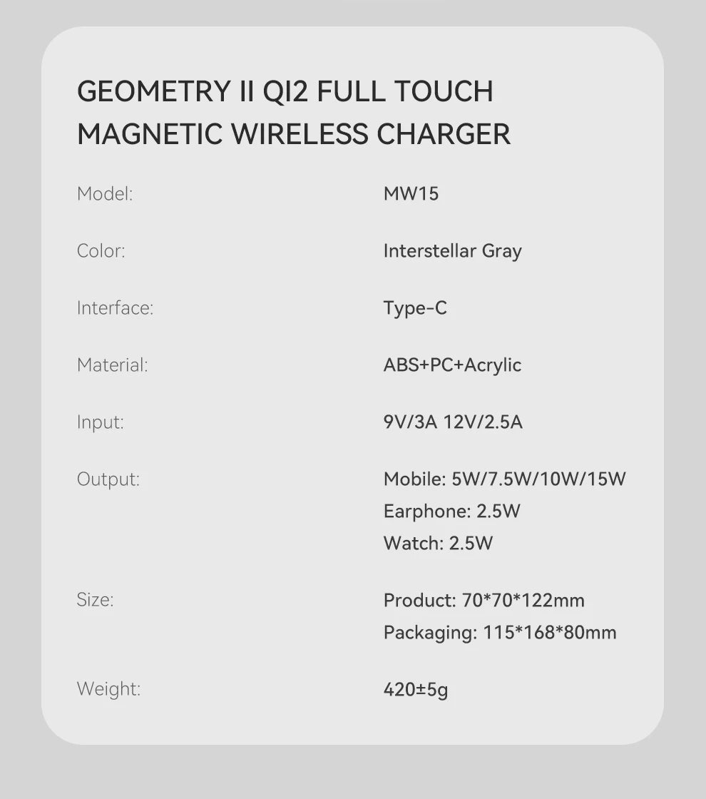 L&B®  - 3-in-1 magnetisches kabelloses Ladegerät