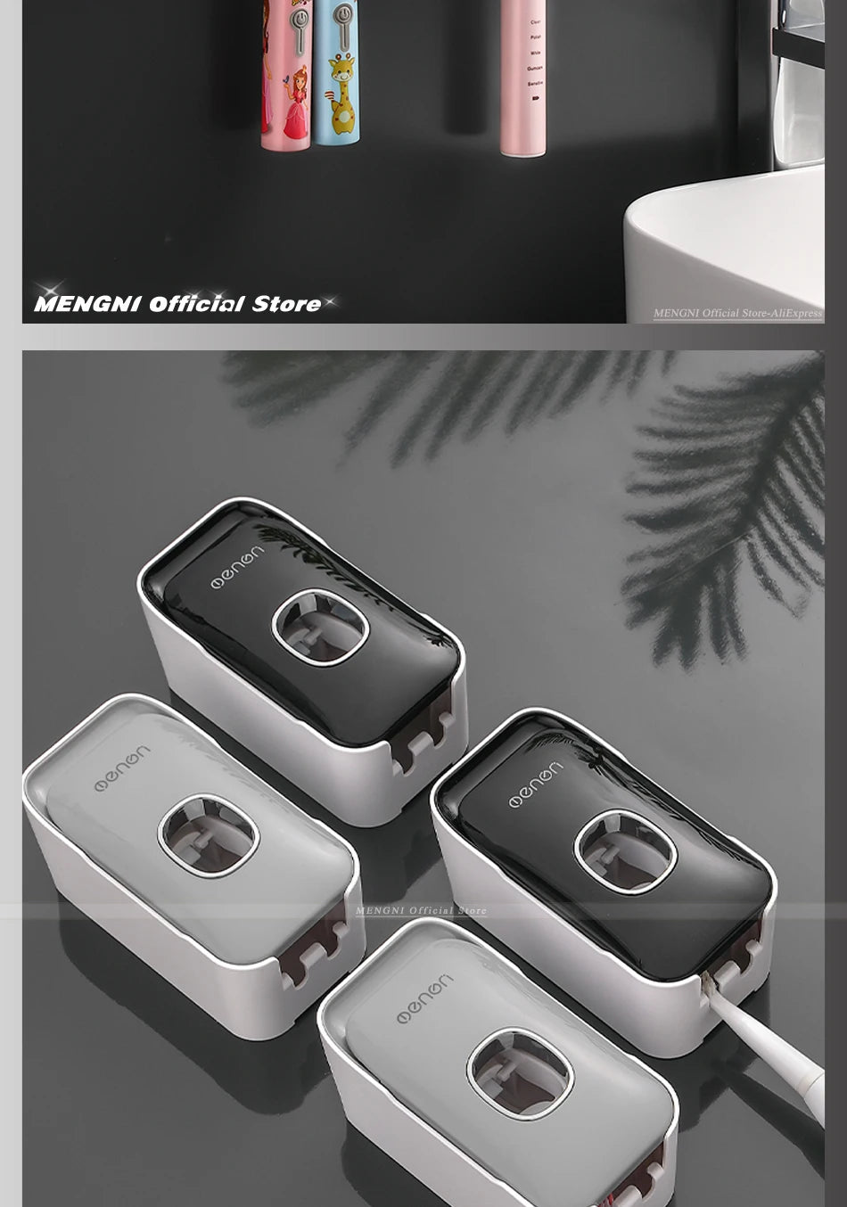 L&B® - Automatische tandpastadispenser voor aan de muur