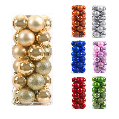 L&B® Elegant Christmas Ornaments - 24 Piece Set