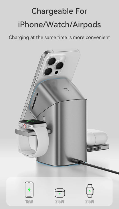 L&B®  - 3-in-1 magnetisches kabelloses Ladegerät