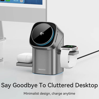 L&B®  - 3-in-1 magnetisches kabelloses Ladegerät