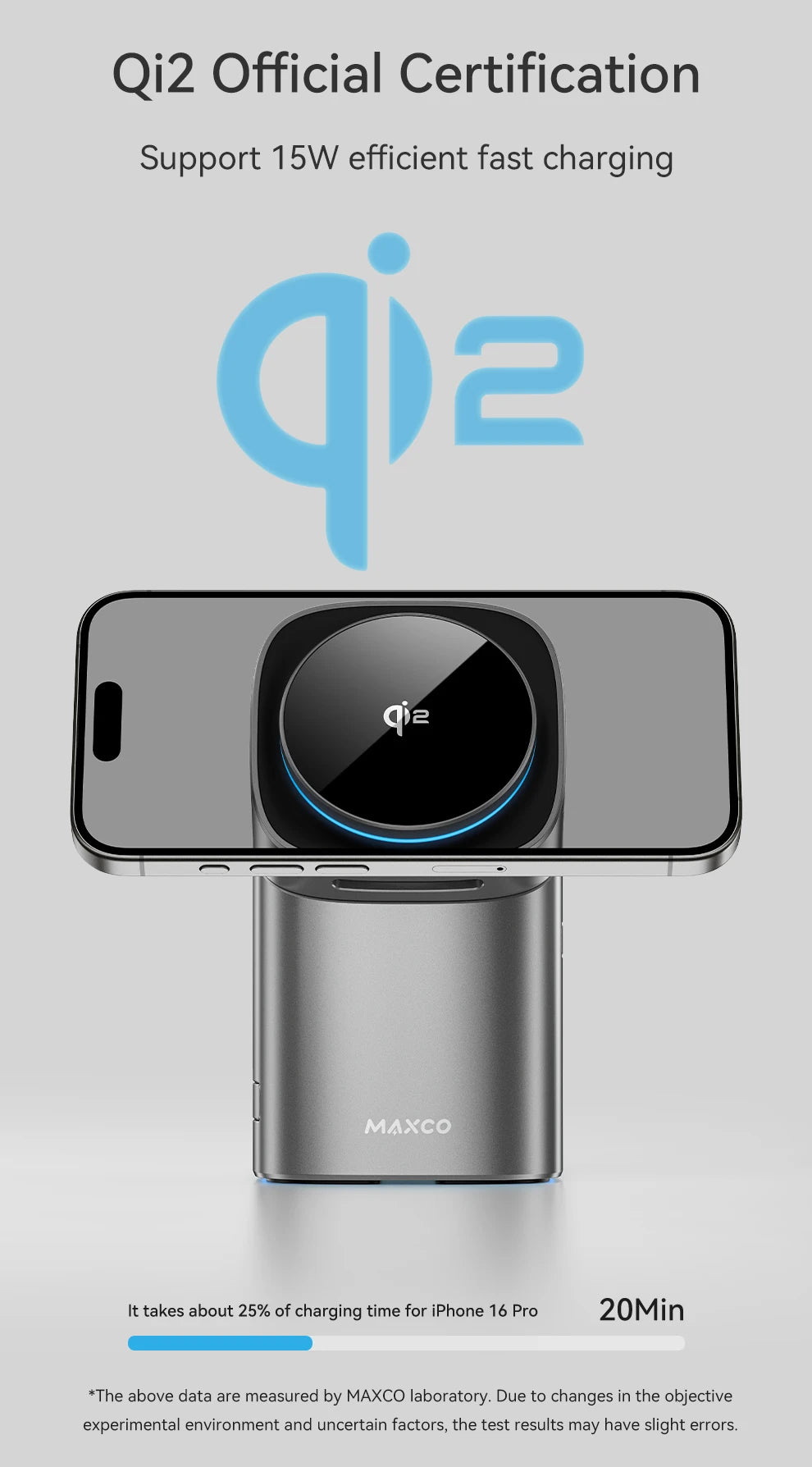 L&B®  - 3-in-1 magnetisches kabelloses Ladegerät