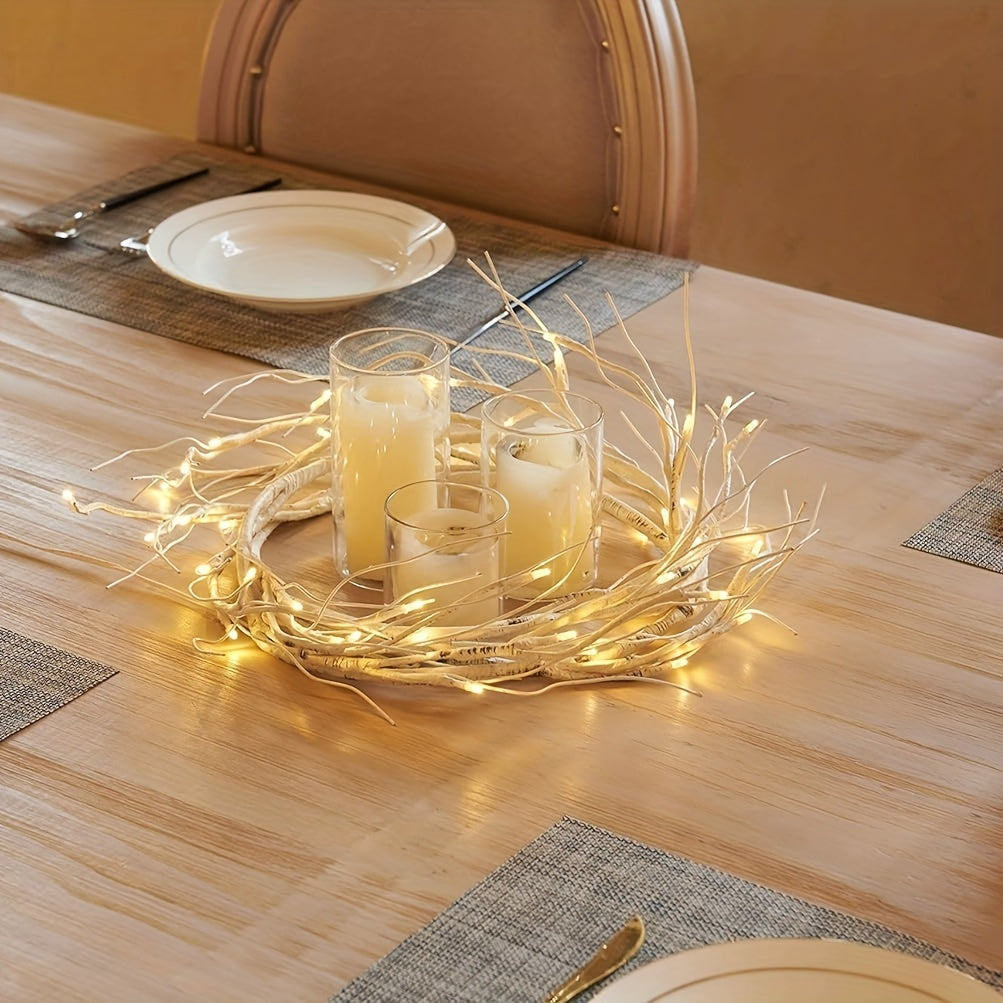 L&B® Warm-Glow Birch Garland
