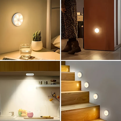 L&B® USB Rechargeable LED Night Light with Motion Sensor