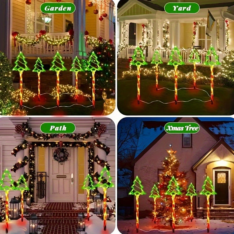 L&B® Solar Christmas Tree Lights - 5 Piece Set