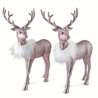 L&B® Christmas Reindeer Ornament Set (2 pcs, 12-inch)