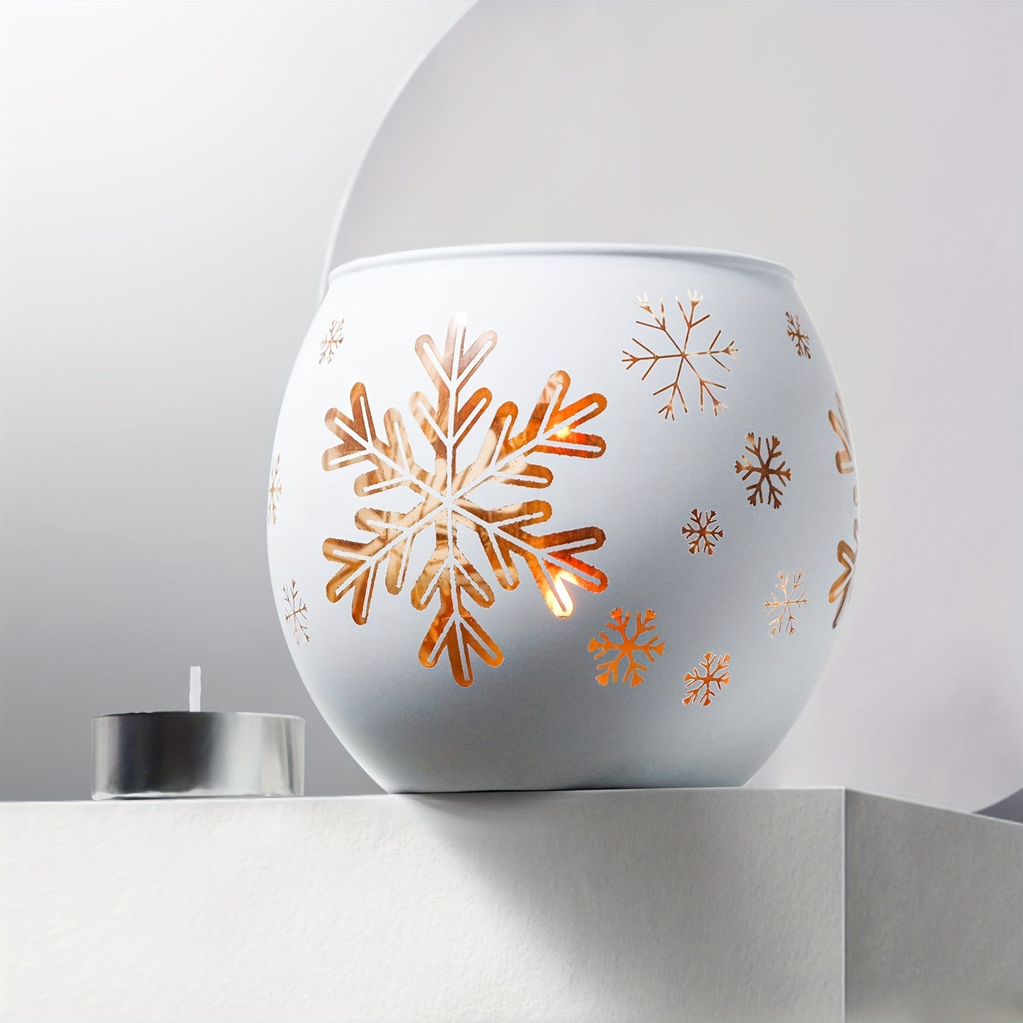 L&B® Snowflake Candle Holders