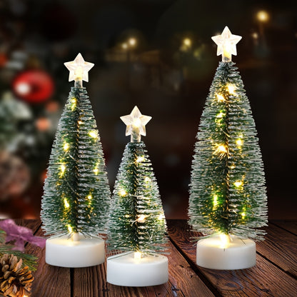 L&B® Frosted Glow Kerstboomset (3 stuks)