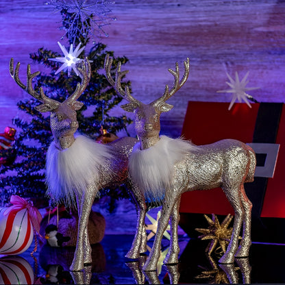 L&B® Christmas Reindeer Ornament Set (2 pcs, 12-inch)