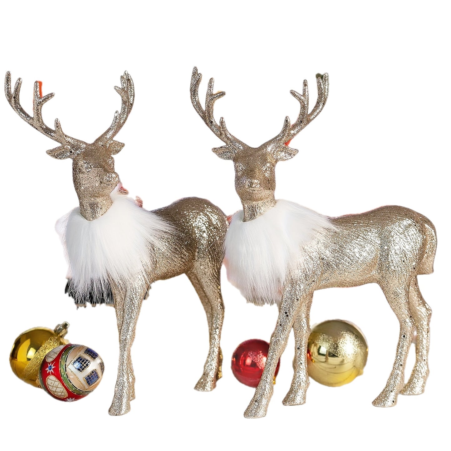 L&B® Christmas Reindeer Ornament Set (2 pcs, 12-inch)
