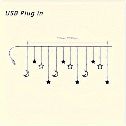 L&B® Enchanted Curtain Lights