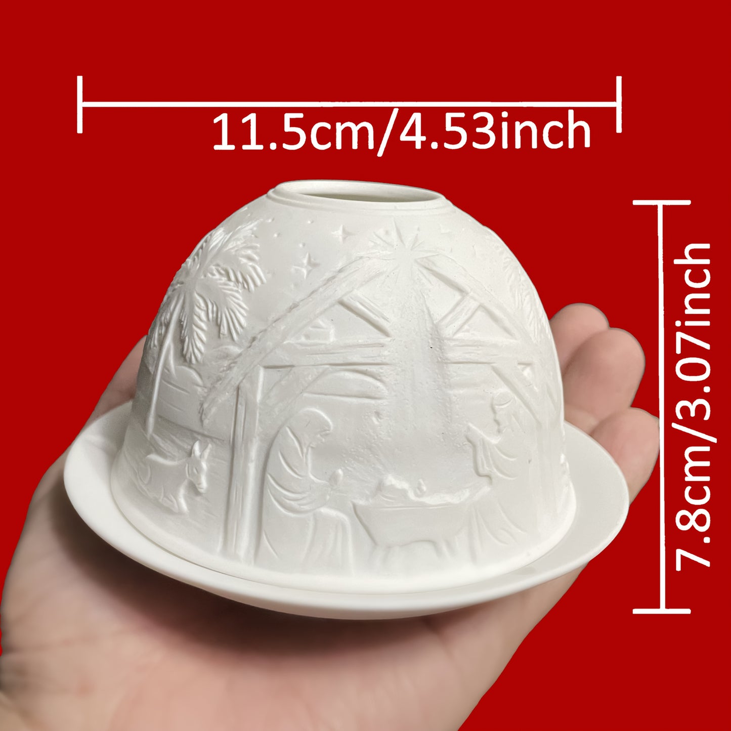 L&B® Porcelain Dome Tealight Holder