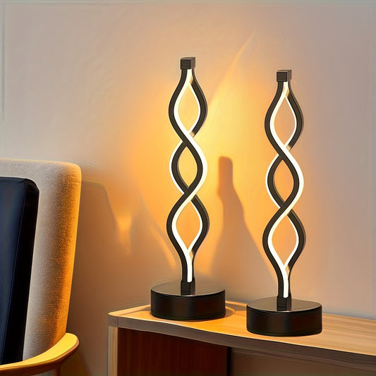 L&B®  - Retro Spiral LED Lampe