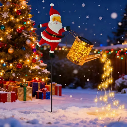 L&B® Zonne-Kerstketel met Kerstman