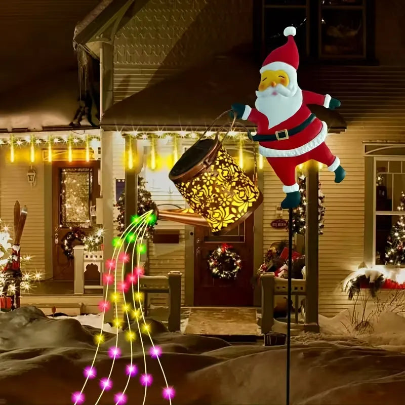 L&B® Zonne-Kerstketel met Kerstman