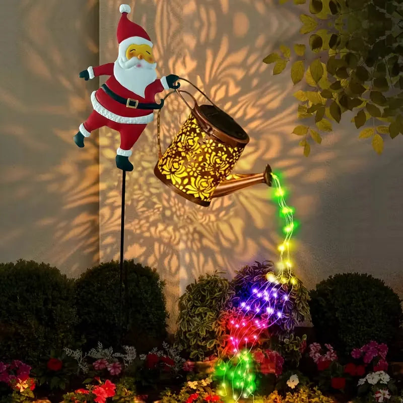 L&B® Zonne-Kerstketel met Kerstman
